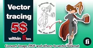 Do vector  tracing, recreate logo, illustration, convert  raster to vector