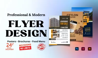 design modern and creative business flyers in 24 hours