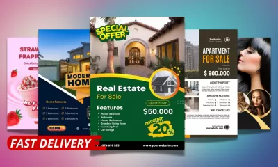 design modern and creative business flyers in 24 hours