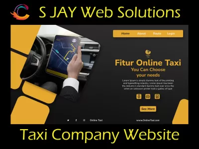 Design Taxi Company Website With Online Booking