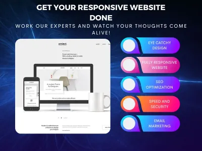 Create a responsive modern website for you